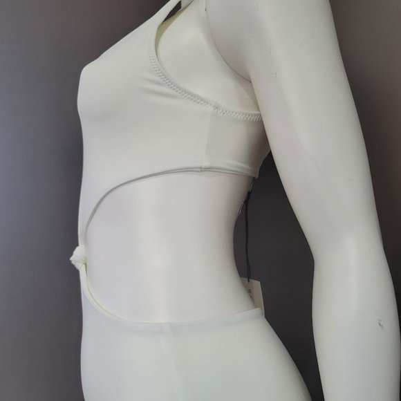 Solid & Striped Bailey Cream White One Piece Swimsuit Size Small - Picture 6 of 15